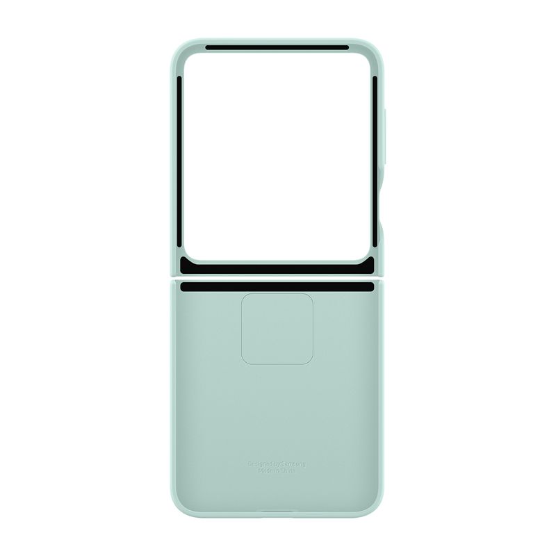 Samsung-Galaxy-Z-Flip6-Silicone-Case-with-Ring-Verde