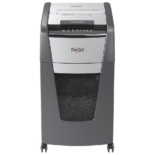 Rexel Optimum AutoFeed+ 225X distruggi documenti Triturazione incrociata 55 dB 23 cm Nero, Grigio