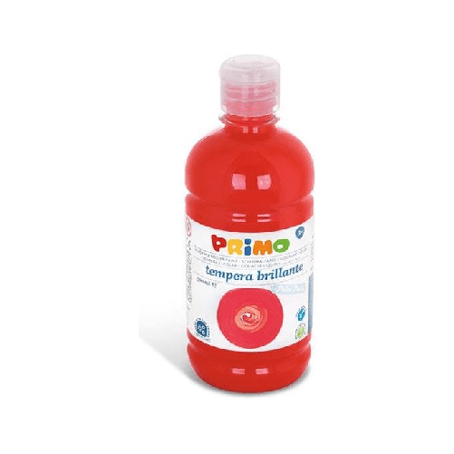 Primo-202BR500300-colore-a-tempera-500-ml-Bottiglia-Rosso