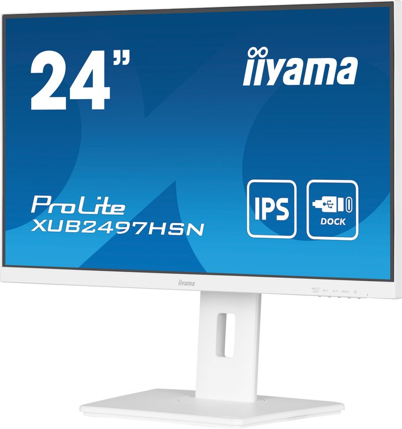 iiyama-ProLite-XUB2497HSN-W1-Monitor-PC-605-cm--23.8---1920-x-1080-Pixel-Full-HD-LED-Bianco