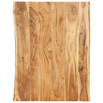 vidaXL Piano del Tavolo in Legno Massello di Acacia 80x(50-60)x2,5 cm