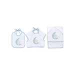 Italbaby Set 3 Pezzi Spugna Moon Azzurro