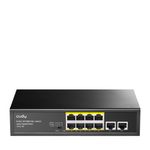 Cudy FS1010P switch di rete Fast Ethernet (10/100) Supporto Power over Ethernet (PoE) Nero