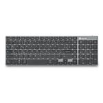 NGS FORTUNE-BT, AZERTY, FR tastiera Universale Bluetooth Francese Nero, Argento