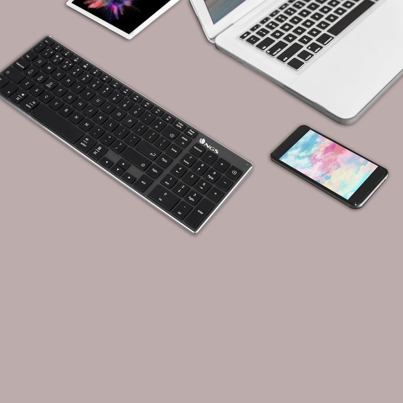 CLAVIER-SANS-FIL-BLUETOOTH-NGS-FORTUNE-BT--NOIR-GRIS-