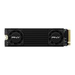 PNY CS3150 SSD M2 Disco rigido solido NVMe PCIe Gen5 x4 da 2 TB con dissipatore di calore - Illuminazione RGB - Colore n