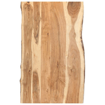 vidaXL Piano del Tavolo in Legno Massello di Acacia 100x(50-60)x3,8 cm