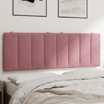 vidaXL Cuscino Testiera Rosa 120 cm in Velluto