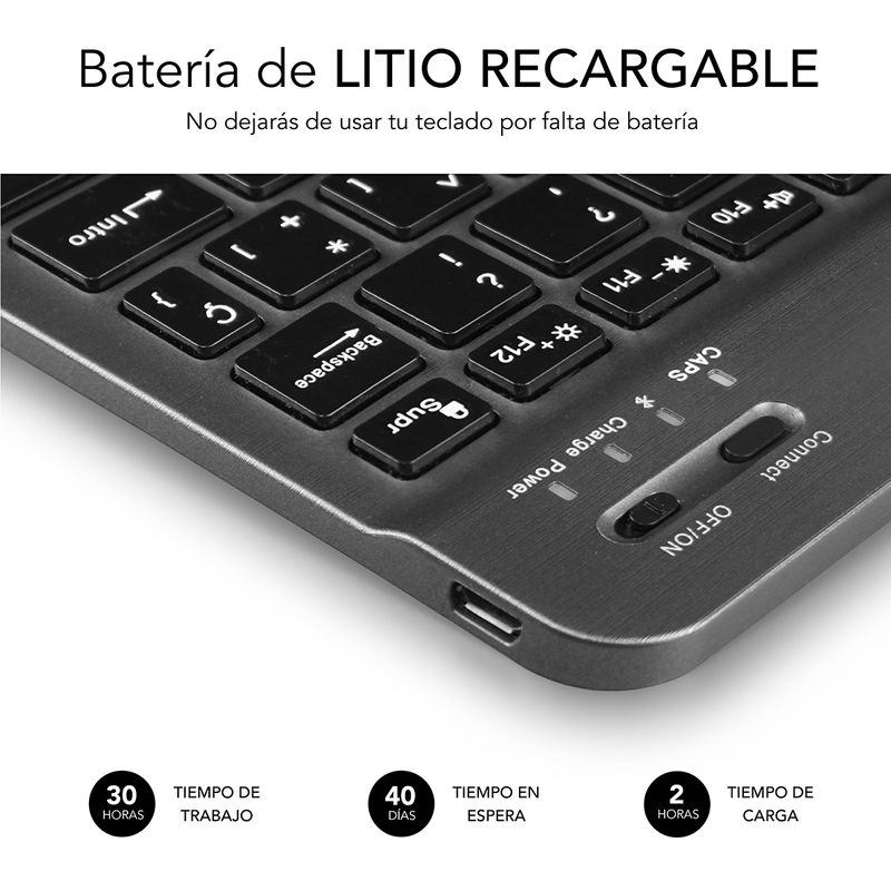 Tastiera-SMART-BT-ultrasottile-Subblim---Design-compatto-ed-elegante---Tasti-ad-alta-precisione---Batteria-ricaricabile-