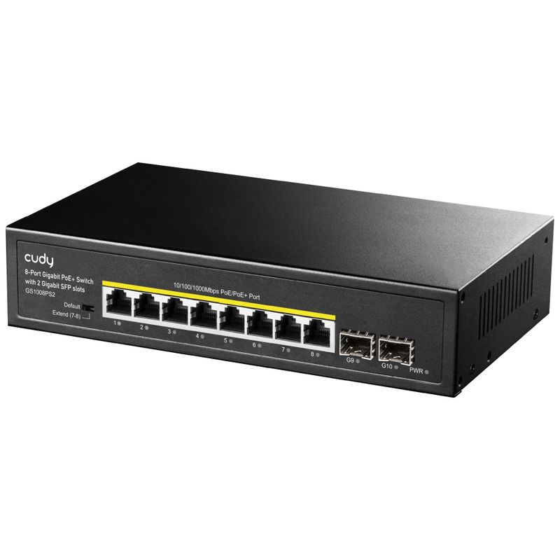 Cudy-GS1008PS2-Switch-Gigabit-PoE-a-8-porte-con-2-slot-SFP-Gigabit