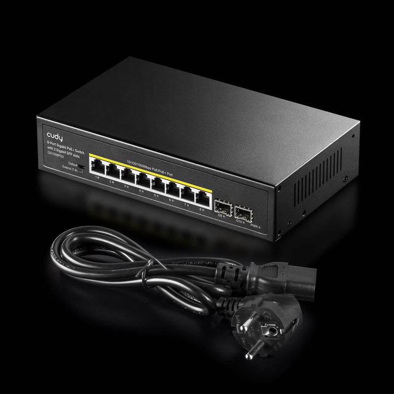 Cudy-GS1008PS2-Switch-Gigabit-PoE-a-8-porte-con-2-slot-SFP-Gigabit