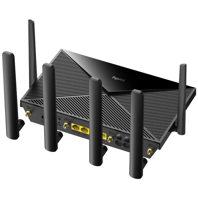 Cudy-LT18-Router-WiFi-6-AX1800-4G-LTE-Dual-Band---1x-Porta-Wan-10-100-1000Mbps-e-3-Porte-Lan-10-100-1000Mbps---6-Antenne