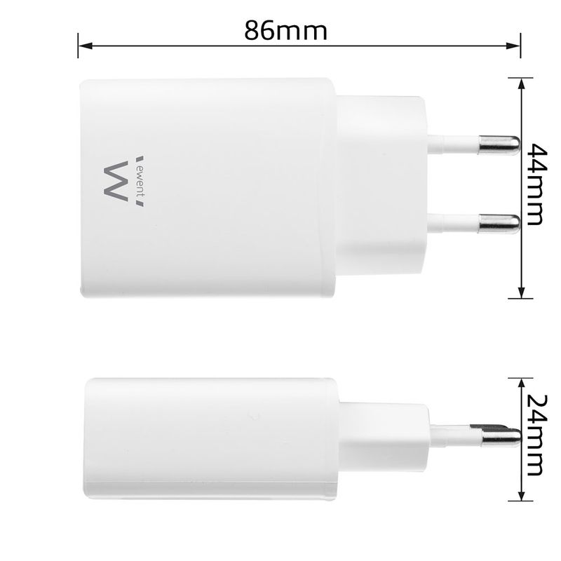 EWENT-CARICATORE-DA-RETE-ELETTRICA-USB-C-20W-EW1320