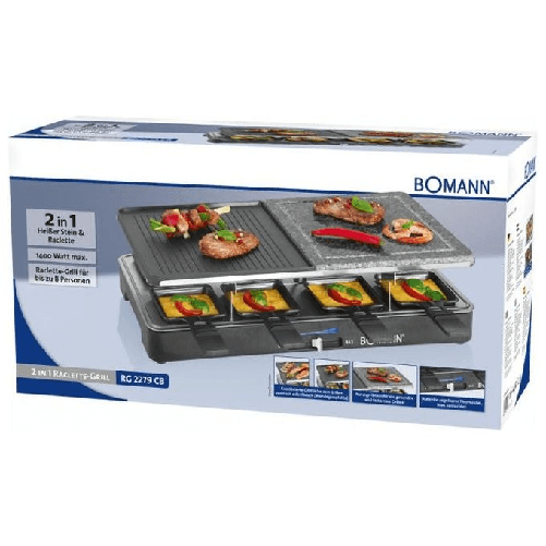 Bomann-RG-2279-CB-griglia-per-raclette-1400-W-Nero-Grigio