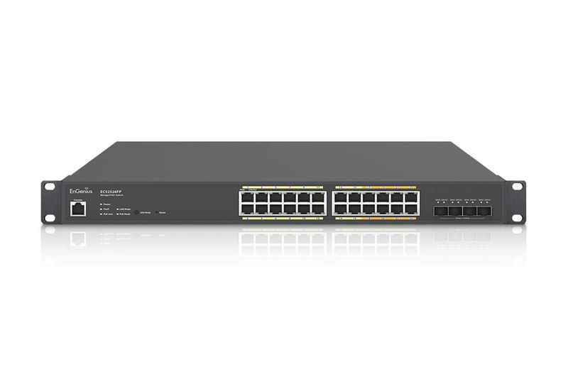 EnGenius-ECS2528FP-switch-di-rete-Gestito-L2-Gigabit-Ethernet--10-100-1000--Supporto-Power-over-Ethernet--PoE--Nero