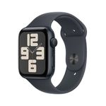 Apple Watch SE OLED 44 mm Digitale 368 x 448 Pixel Touch screen Nero Wi-Fi GPS (satellitare)