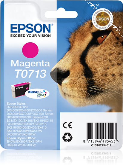 Epson-Cheetah-Cartuccia-di-inchiostro-Magenta-T0713-DURABrite-Ultra-Ink