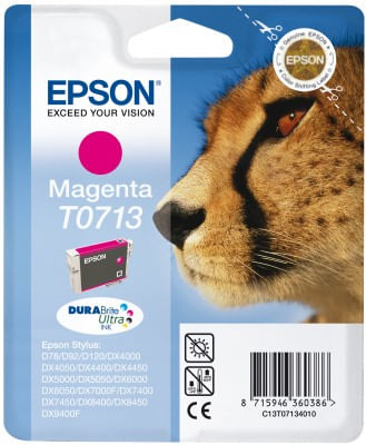 Epson-Cheetah-Cartuccia-di-inchiostro-Magenta-T0713-DURABrite-Ultra-Ink