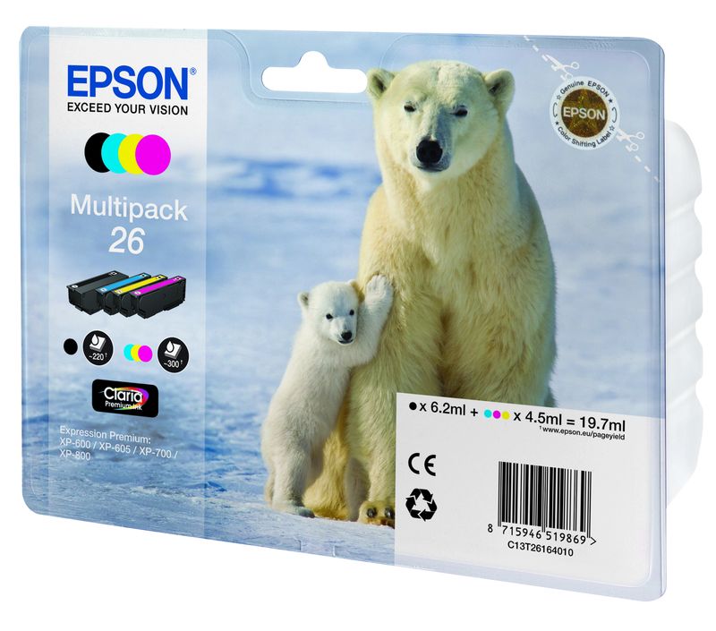 Epson-Polar-bear-Multipack-26--4-colori-NCMG-