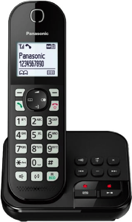 Telefono-cordless-Panasonic-con-AB-KX-TGC460---nero