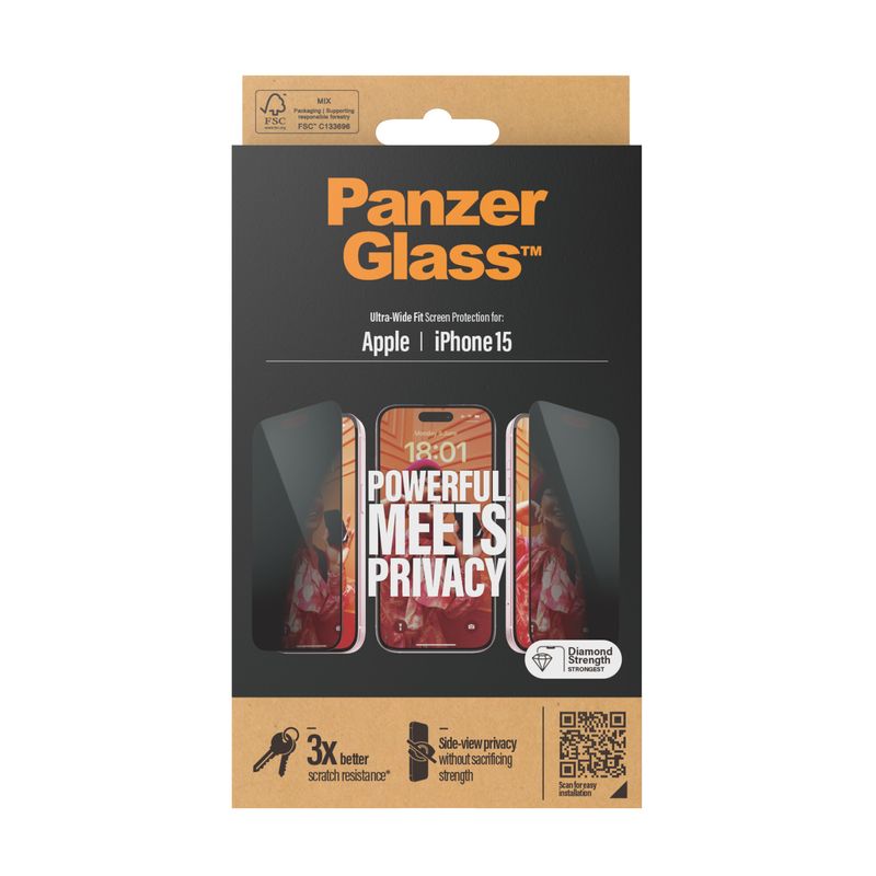 PanzerGlass-Privacy-Screen-Protector-iPhone-2023-6.1-Ultra-Wide-Fit-Pellicola-proteggischermo-trasparente-Apple-1-pz