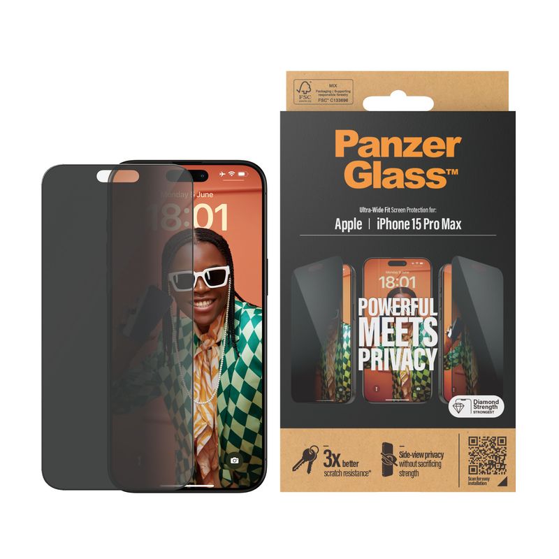 PanzerGlass-Privacy-Screen-Protector-iPhone-2023-6.7-Pro-Max-Ultra-Wide-Fit-Pellicola-proteggischermo-trasparente-Apple-