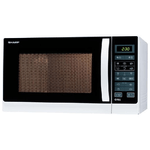 Sharp Home Appliances R-742WW forno a microonde Superficie piana Microonde con grill 25 L 900 W Nero, Bianco