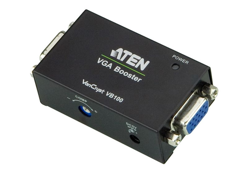 VB100---Auftragsbezogene-Bestellung---ATEN-VanCryst-VB100-VGA-Booster--Video-Extender--bis-zu-70-m--1-x-VGA--Eingang----