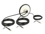 Delock-Antenna-GPS-GSM-multibanda-LTE-UMTS-3-connettori-SMA-omnidirezionali-per-montaggio-su-tetto-nero-all-aperto