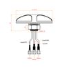 Delock-Antenna-GPS-GSM-multibanda-LTE-UMTS-3-connettori-SMA-omnidirezionali-per-montaggio-su-tetto-nero-all-aperto