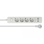 Delock Kabellnge ca. 15 m  Anschlsse Eingang 1 x Stecker CEE 7/7 - Ausgang 4 x Steckdose CEE 7/3 3 x USB Typ