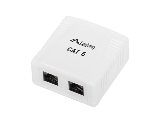 Connettore-RJ45-Categoria-6-UTP-Lanberg-OU6-0002-W-Bianco