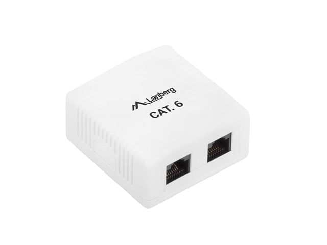 Connettore-RJ45-Categoria-6-UTP-Lanberg-OU6-0002-W-Bianco