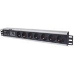 Intellinet 714006 unitÃ  di distribuzione dell'energia (PDU) 7 presa(e) AC 1.5U Nero