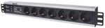 Intellinet-714006-unitA -di-distribuzione-dell-energia--PDU--7-presa-e--AC-1.5U-Nero