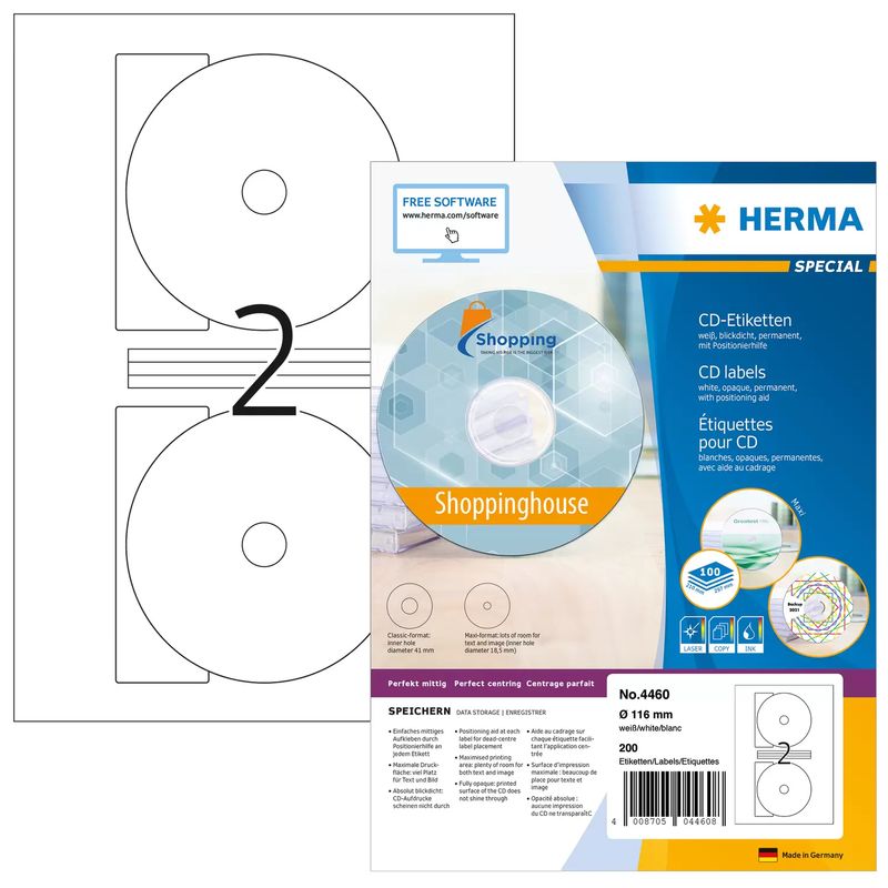Etichette-per-CD-HERMA-Etichetta-per-CD.-Maxi--116-mm-4460-bianco