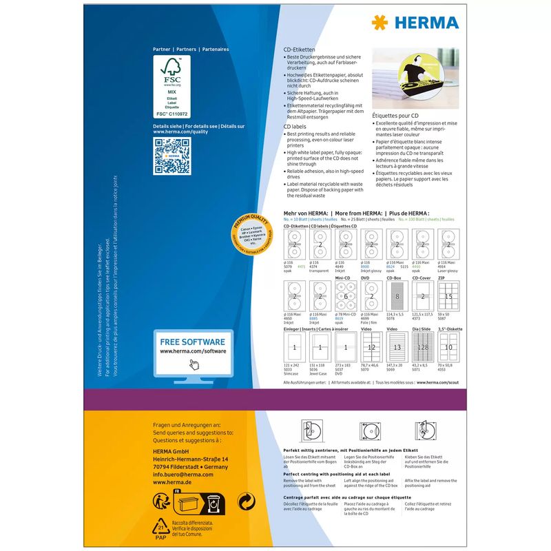 Etichette-per-CD-HERMA-Etichetta-per-CD.-Maxi--116-mm-4460-bianco