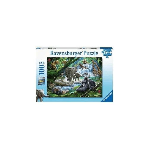 Ravensburger-Jungle-Families-XXL-Puzzle-100-pz-Animali