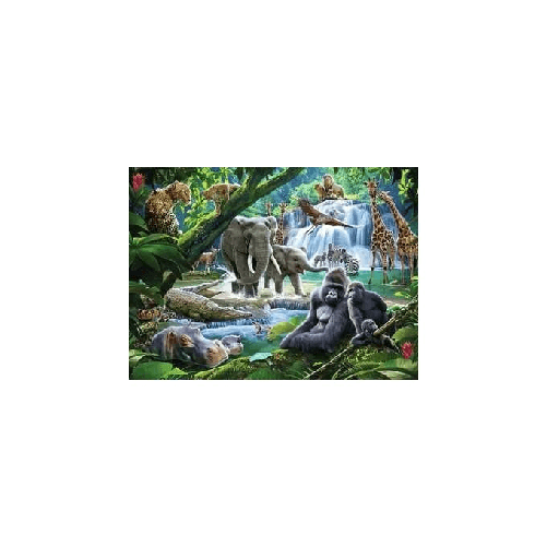 Ravensburger-Jungle-Families-XXL-Puzzle-100-pz-Animali
