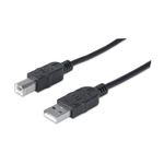 Manhattan 333368 cavo USB USB 2.0 1,8 m USB A USB B Nero