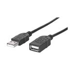 Manhattan 338653 cavo USB USB 2.0 1,8 m USB A Nero