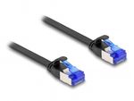 Delock-Cavo-patch-a-nastro-piatto-RJ45-da-spina-a-spina-Cat.6A-flessibile-da-1-m-nero