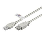 Goobay USB Verl AA 300 HiSpeedCert 2.0 3m cavo USB USB A Grigio