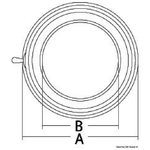 Plafoniera Ottone Lucido Luce Led Diam. 169 Mm. Osculati