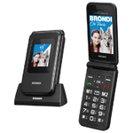 Brondi Amico Speciale 4g 1.77-2.8'' controllo remoto SOS Dual Sim Black Metal