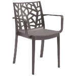 1PZ x SEDIA IN POLIPROPILENE 'MATRIX ARMCHAIR' taupetaupe