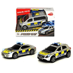 Simba Toys Sos Police Unit, 3-Asst. Cm. 15, Scala 1:32, Luci E Suoni, Try Me. L'Assortimento Comprende 3 Porsche