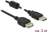 Delock-Cavo-di-prolunga-USB-2.0-tipo-A-maschio--USB-2.0-tipo-A-femmina-30-m-nero