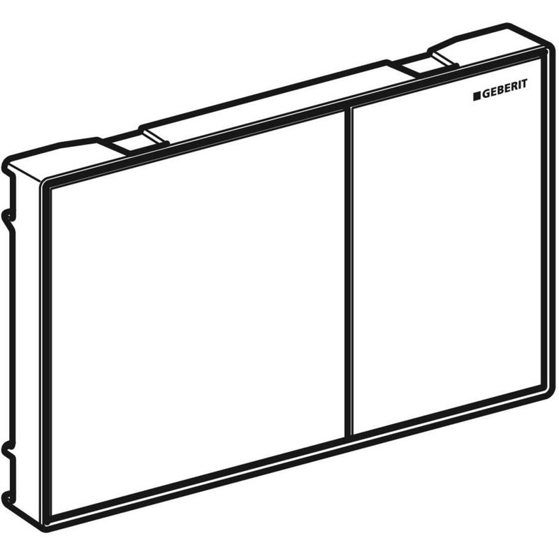 Geberit-115.640.SI.1-Parte-di-ricambio-per-sciacquone-Piastra-a-filo-Bianco-Cromo