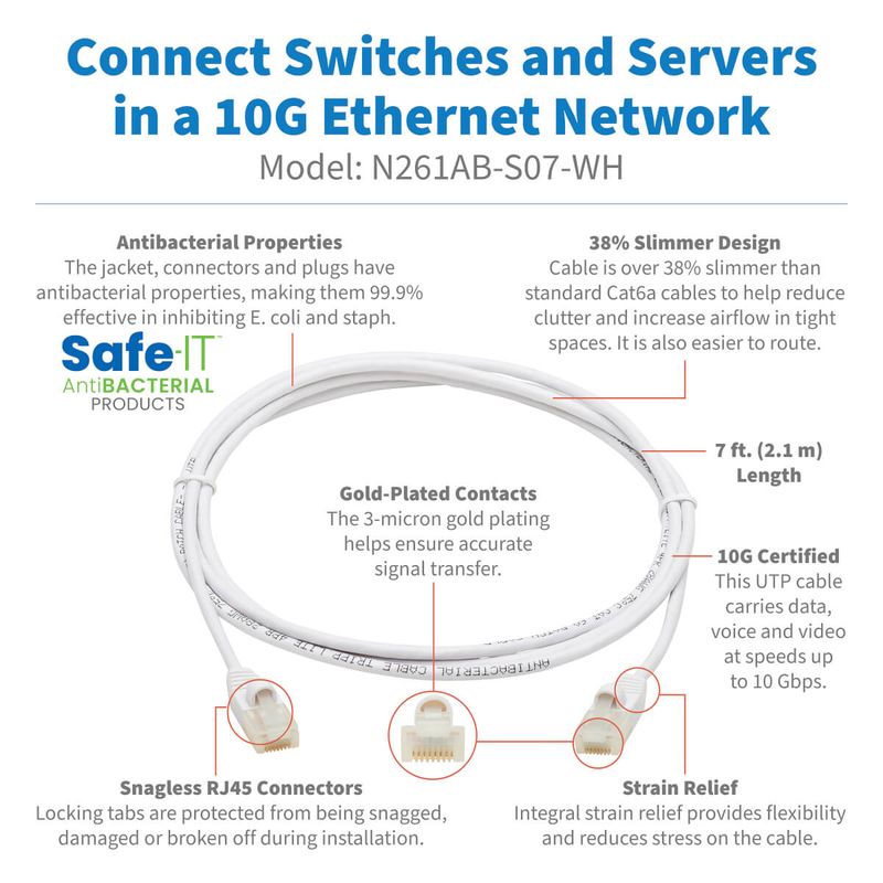 Tripp-Lite-N261AB-S07-WH-cavo-di-rete-Bianco-213-m-Cat6a-U-UTP--UTP-